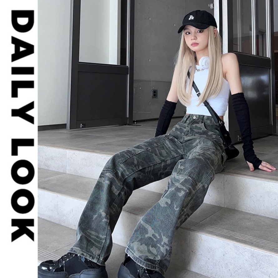 HJ6 celana army panjang wanita celana cargo panjang wanita celana jeans panjang wanita