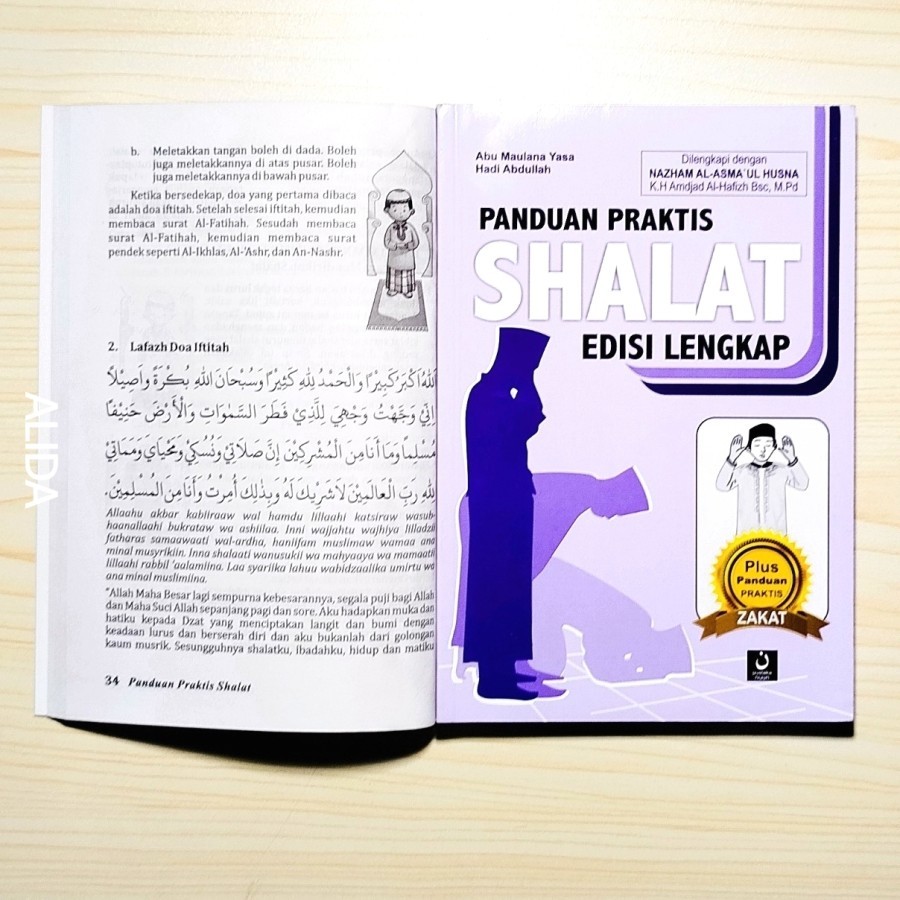 Buku Tuntunan Shalat HVS Besar, Panduan Praktek Sholat - Pustaka Nun