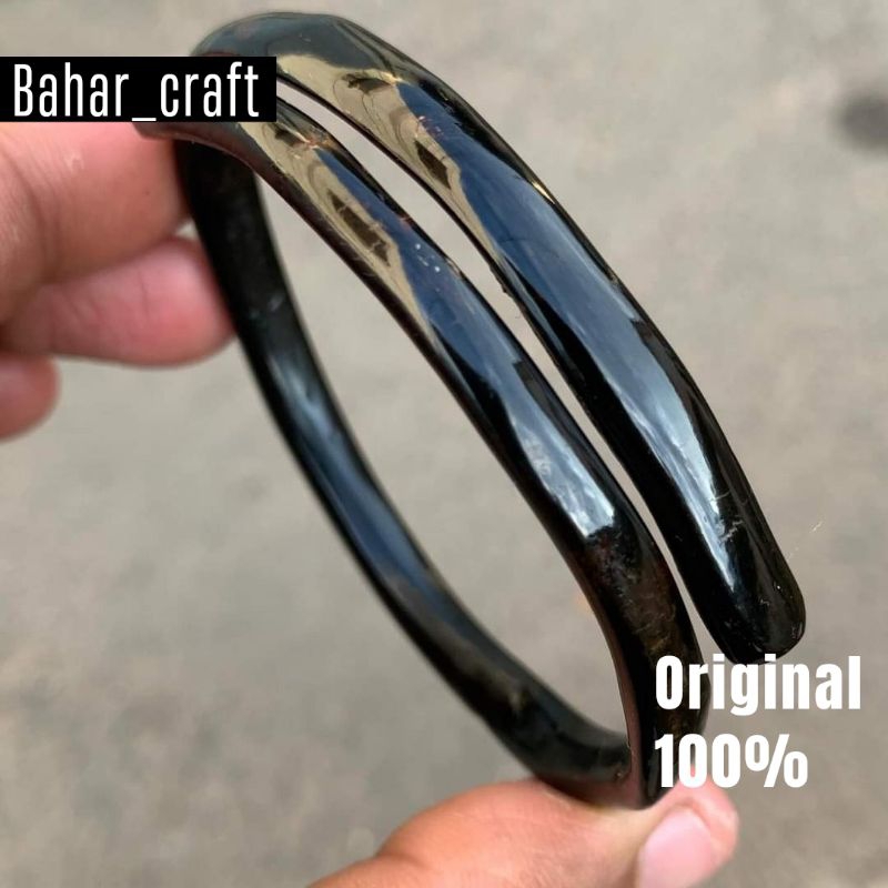 Gelang Akar Bahar Hitam Size Kantoran