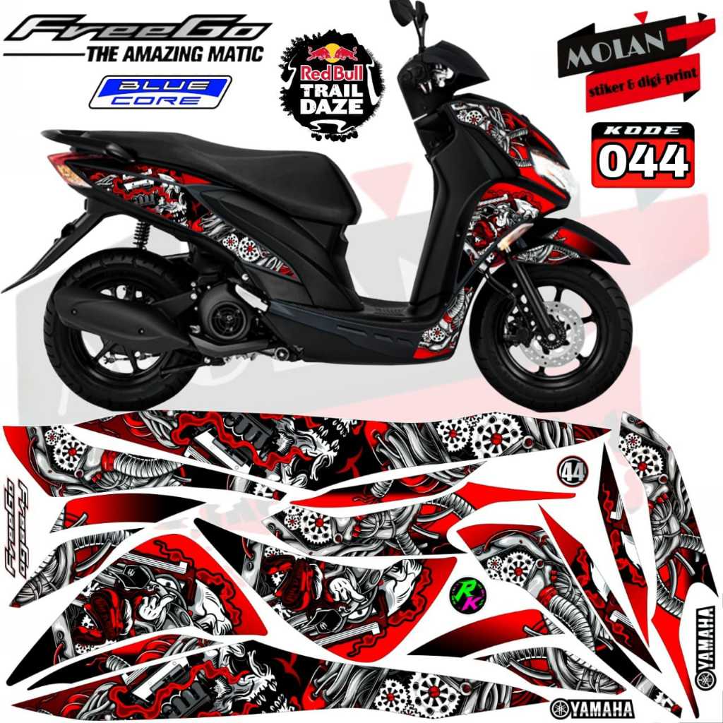 DECAL STICKER STRIPING VARIASI FREEGO/YAMAHA FREEGO/DECAL FREEGO/STRIPING FREEGO