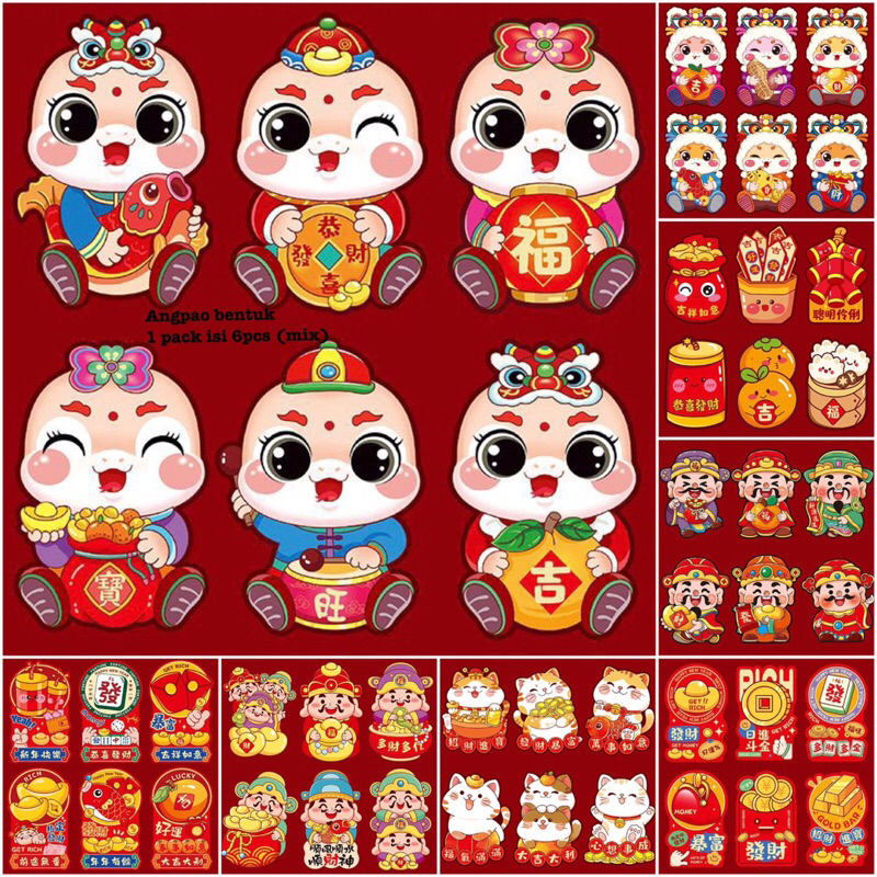 

ANGPAO ULAR 2025 3D / ANGPAO CNY SNAKE 2025 / HONG BAO ULAR LUCU / angpao lucu / angpao tahun baru / angpao merah / angpo kucing / gong xi fa cai / angpao keren