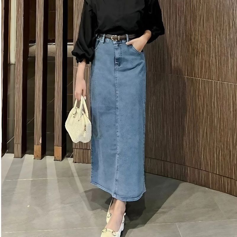 Rok Span Levis Panjang Wanita - Span Jeans Wanita