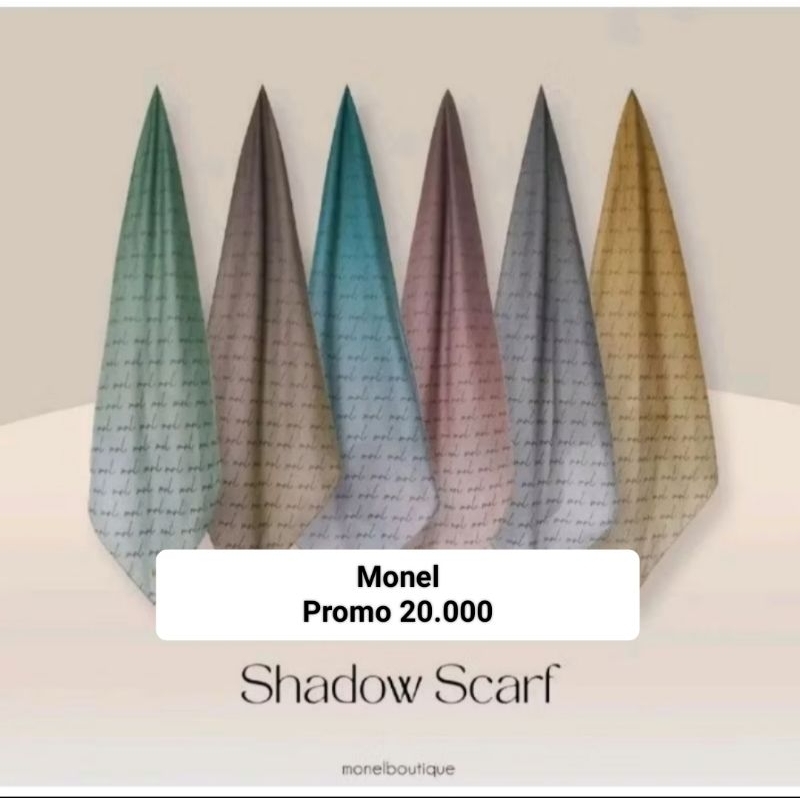 (PROMO 23.000) Hijab Segiempat Monel Bahan Voal Lasercut Jilbab Monel