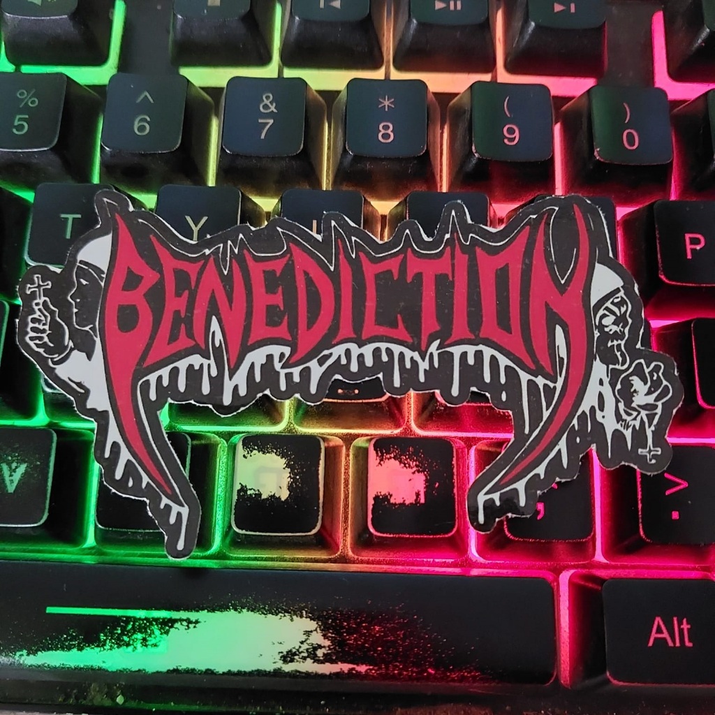 

Stiker BENEDICTION Logo - Sticker Band Death Metal - Stiker Cutting