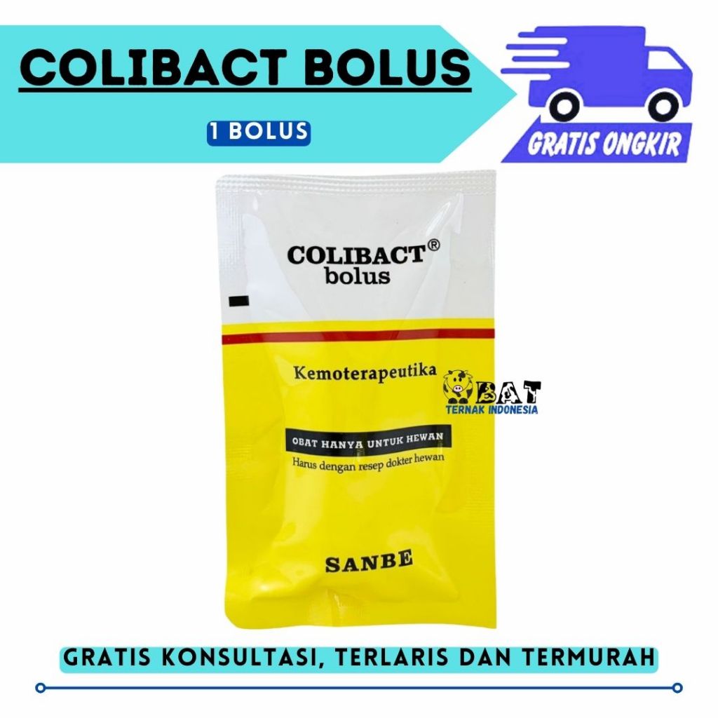 (ECERAN/PER-BOLUS) COLIBACT BOLUS - SANBE Antibiotik Bolus