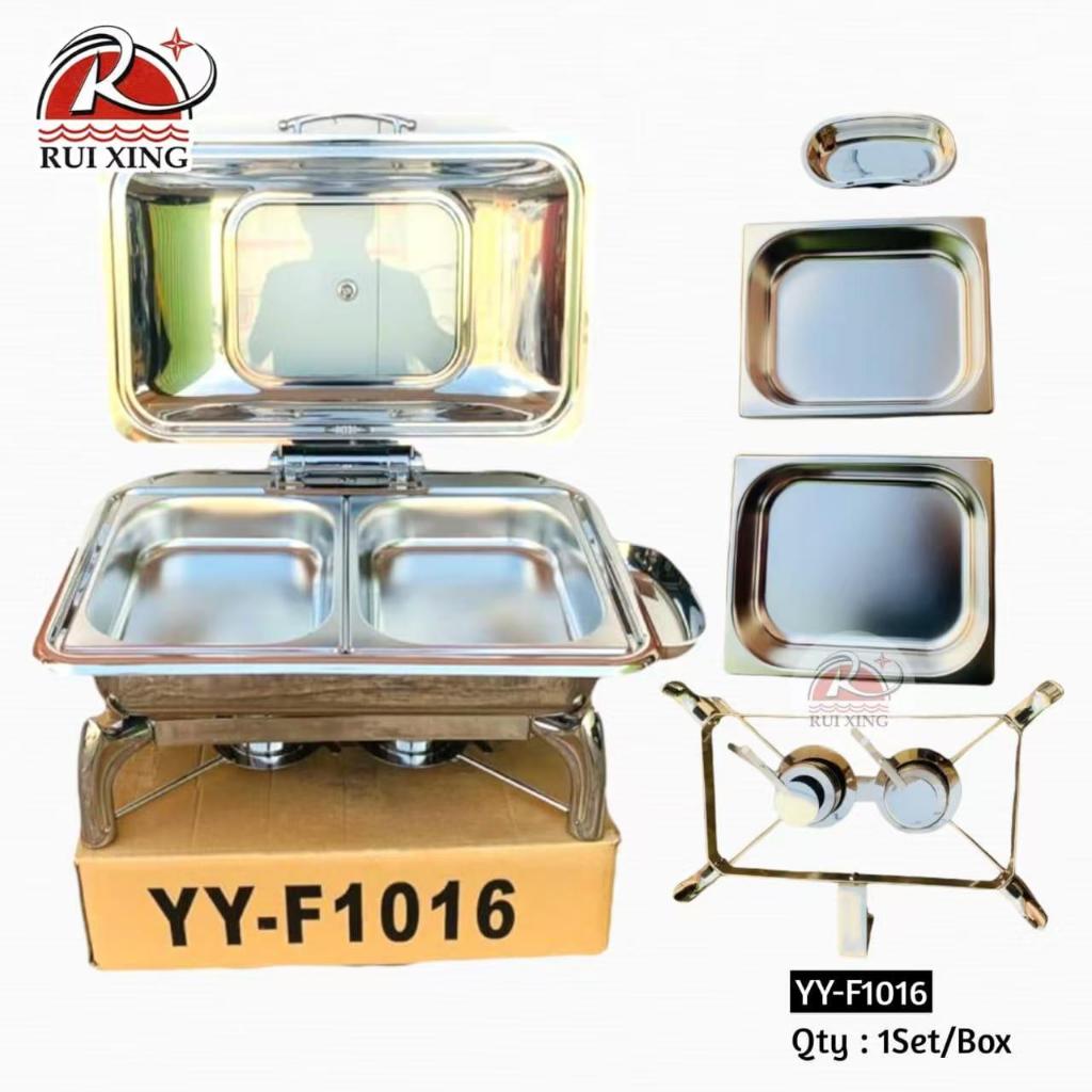 ROLTOP 2 SEKAT/Tempat Prasmanan 2 tray/ Pemanas makanan/ Prasmanan set jumbo/Paket 4 Set Prasmanan J