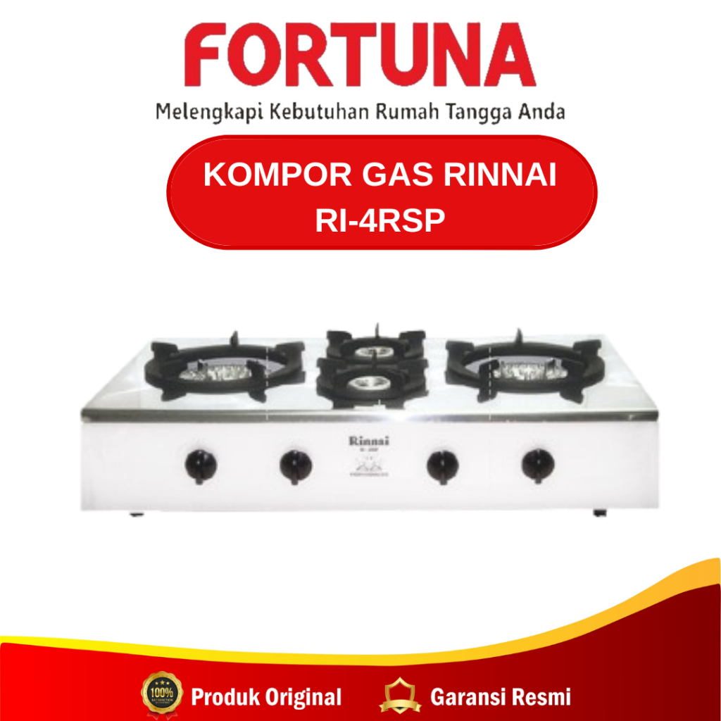 Kompor Gas Rinnai RI-4RSP / Kompor Gas 4 Tungku