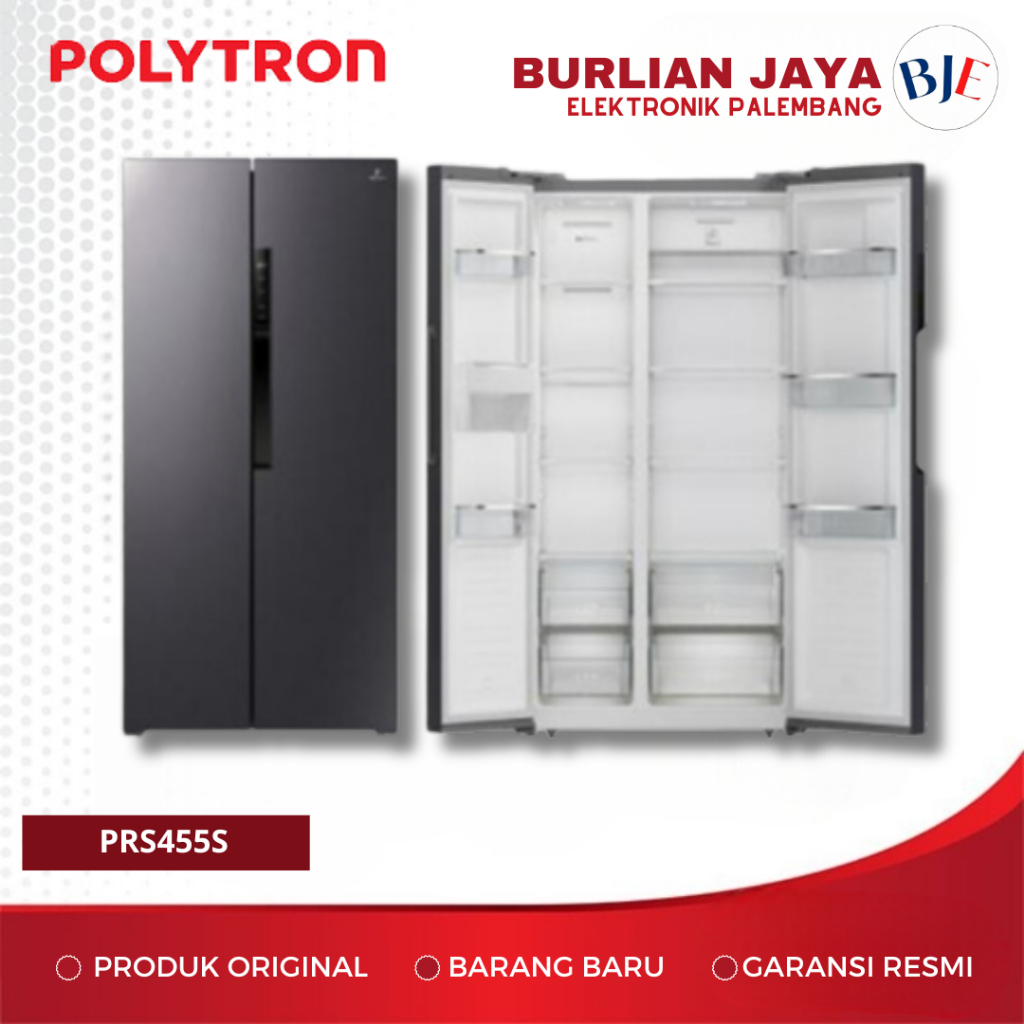 KULKAS SIDE BY SIDE POLYTRON PRS-455S KULKAS SIDE BY SIDE PALEMBANG