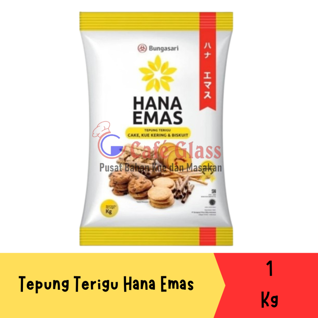 

Tepung Terigu Hana Emas 1Kg