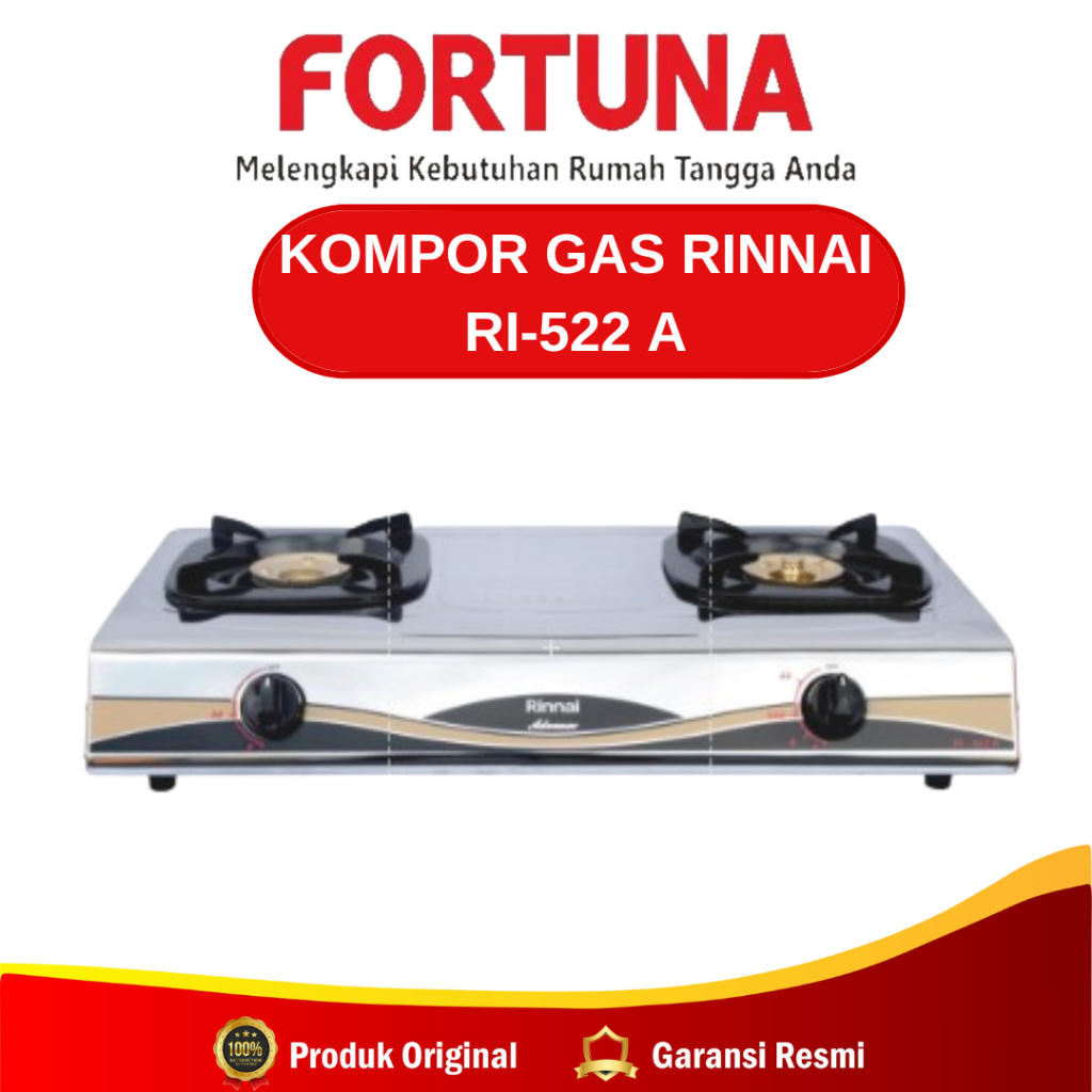 Rinnai Kompor RI-522 A / Kompor Gas Rinnai RI-522 A