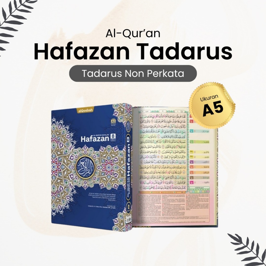 Mushaf Al-Qur'an Hafazan Tadarus (A5) - 8 Blok Warna