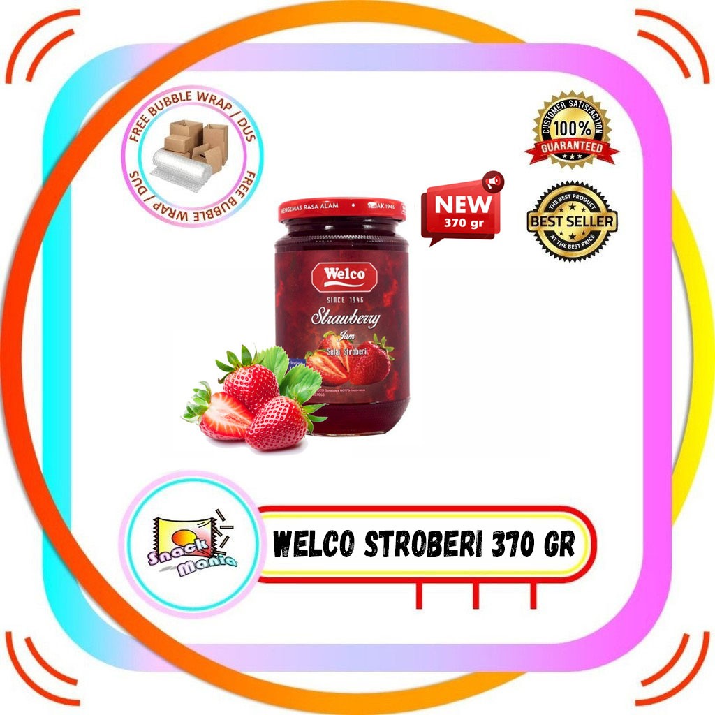 

Welco Selai Strawberry Jam ~ 370 gr Stroberi