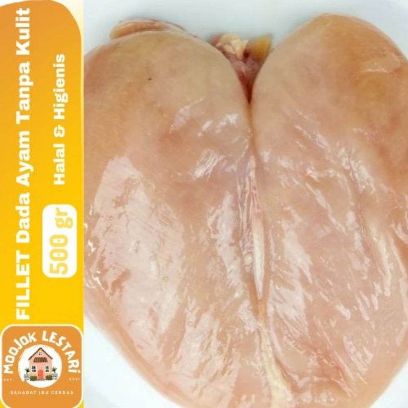 

Daging ayam fillet 500Gr DADA FROZEN/Beku tanpa kulit dan tulang halal SKH