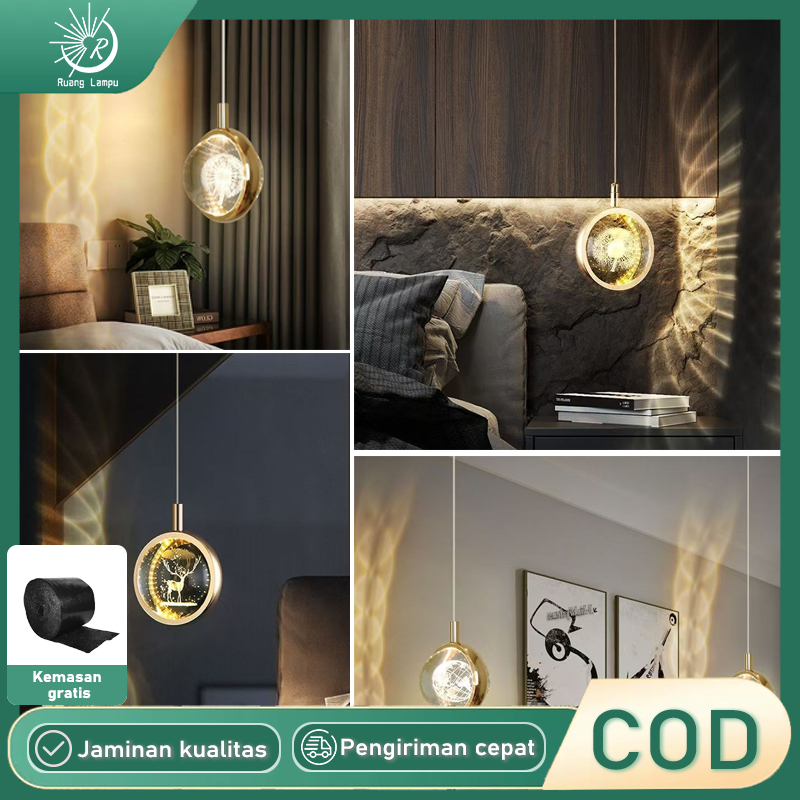 lampu gantung minimal led lampu gantung kamar tidur lampu gantung di samping tempat tidur