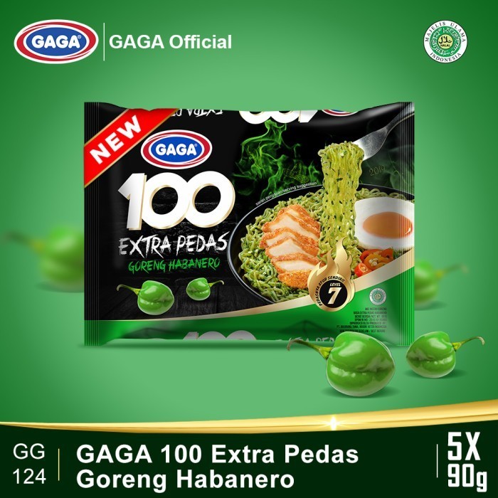 

GAGA 100 Extra Pedas Goreng Habanero 5 Pcs (GG124)