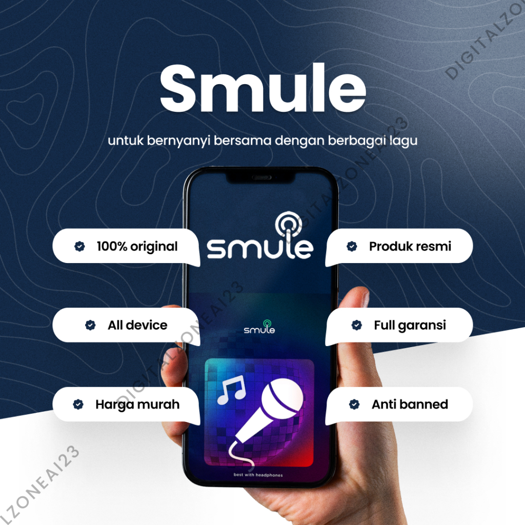 Akun SMULE VIP Lifetime Support IOS & Android