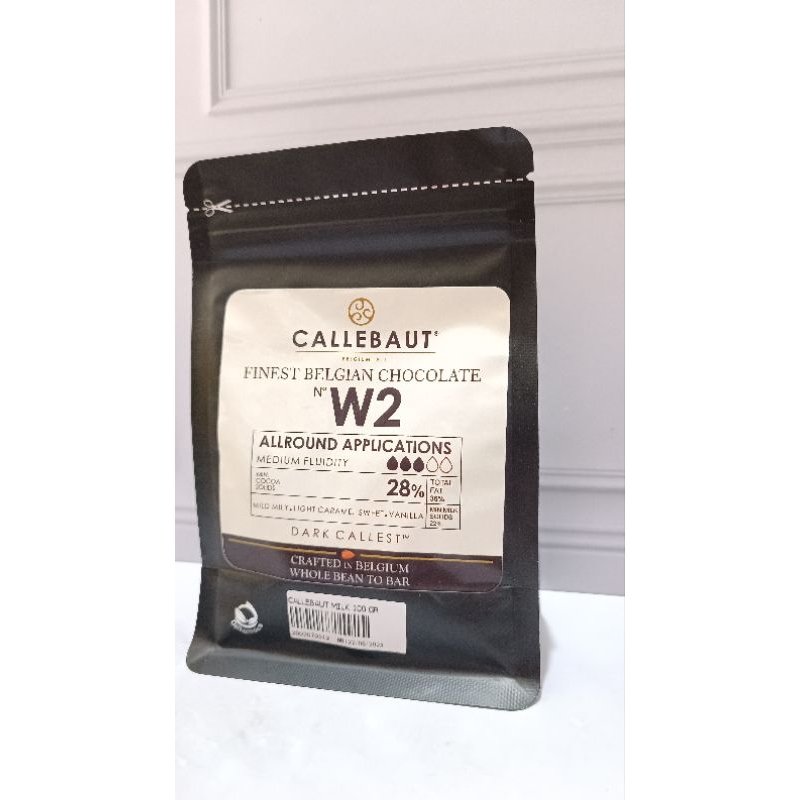 

[ 100 GRAM ] Callebaut Finest Belgian Creamy Milk W2 100 Gram