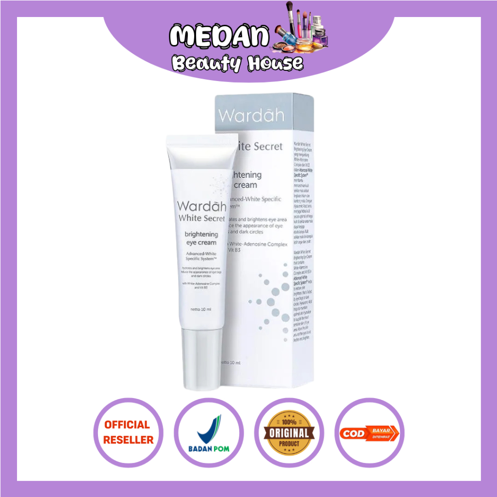 WARDAH WHITE SECRET BRIGHTENING EYE CREAM (serum mata)new
