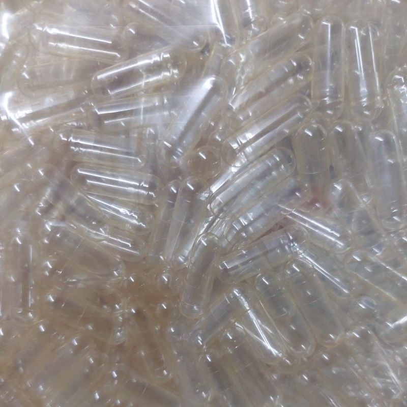 CANGKANG KAPSUL KOSONG UK 00 1.000MG, 1.000PCS, TRANSPARAN