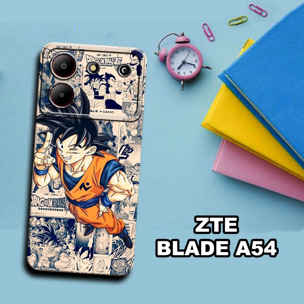 S28-Softcase procamera untuk ZTE BLADE A54  Terbaru - ZTE BLADE A54 - bahan karet lentur-Motif  all 