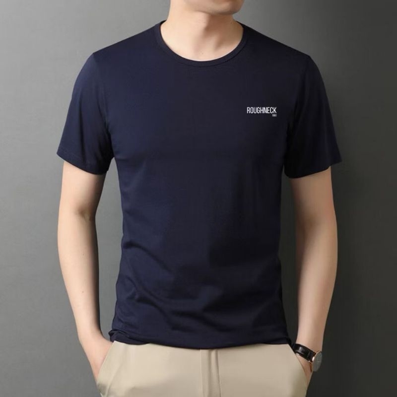 Kaos Roughneck1991 Logo Kecil Beige / Tshirt Roughneck Little Logo / Baju Kaos Sablon Roughneck