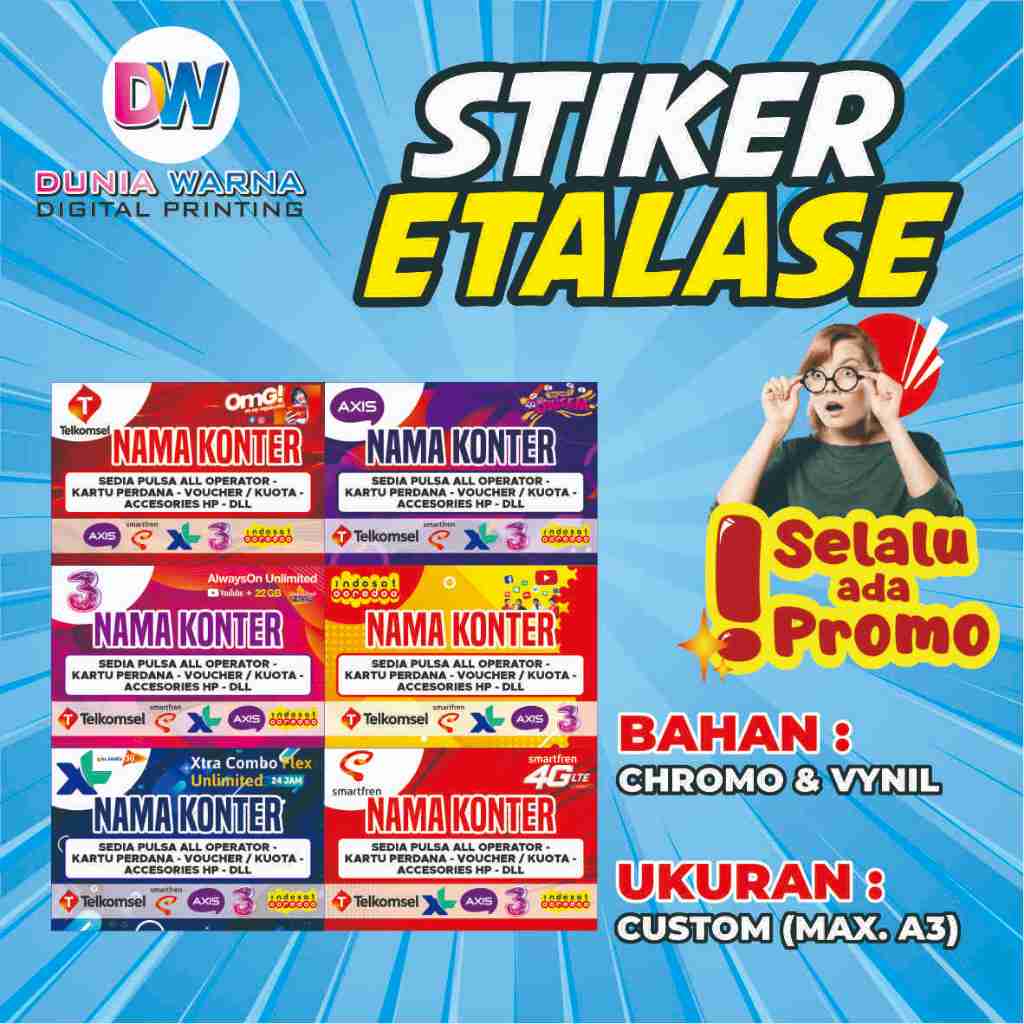 

Stiker Etalase Konter Bagian Bawah / Stiker Dekorasi Konter / Stiker Hiasan Etalase Konter