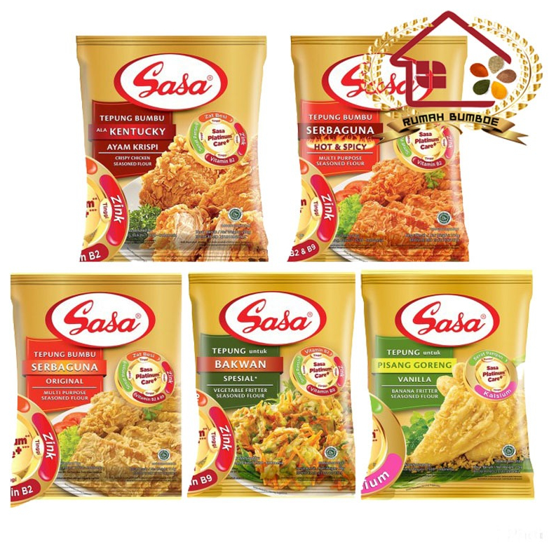 

(5 pcs x 70 gr) SASA Tepung Bumbu All Varian | Semua Varian