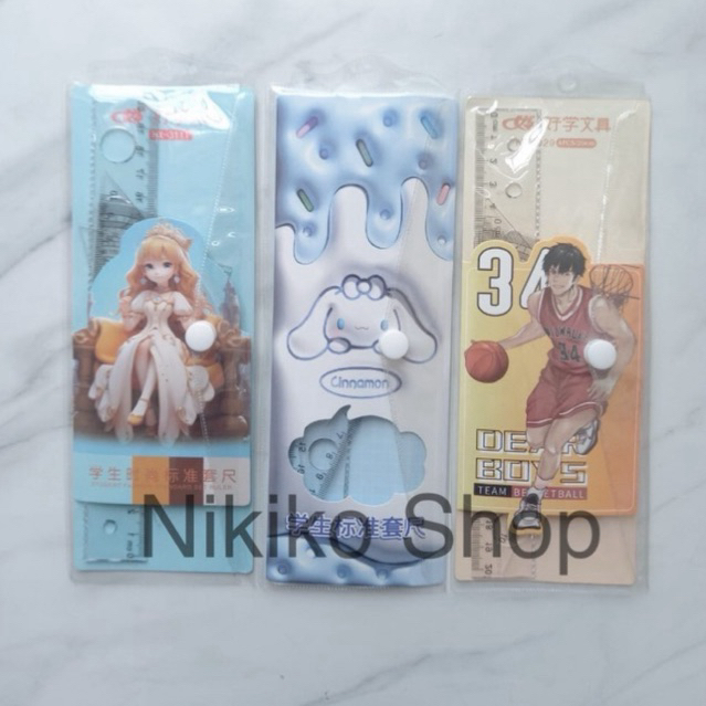 

Garisan Set Fancy Lucu/ Penggaris Set Fancy isi 4 Plastik