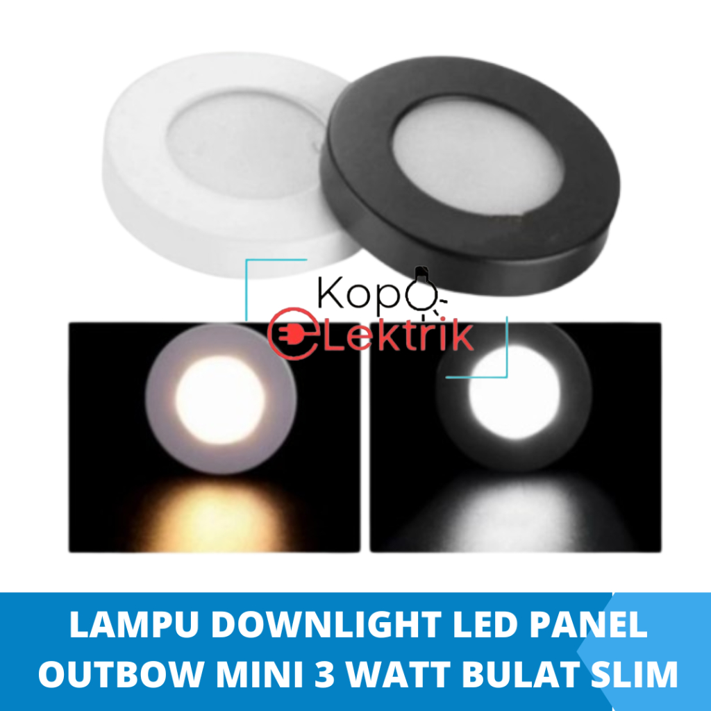 Lampu Downlight Mini LED 3 Watt Outbow Tempel Minimalis 3W