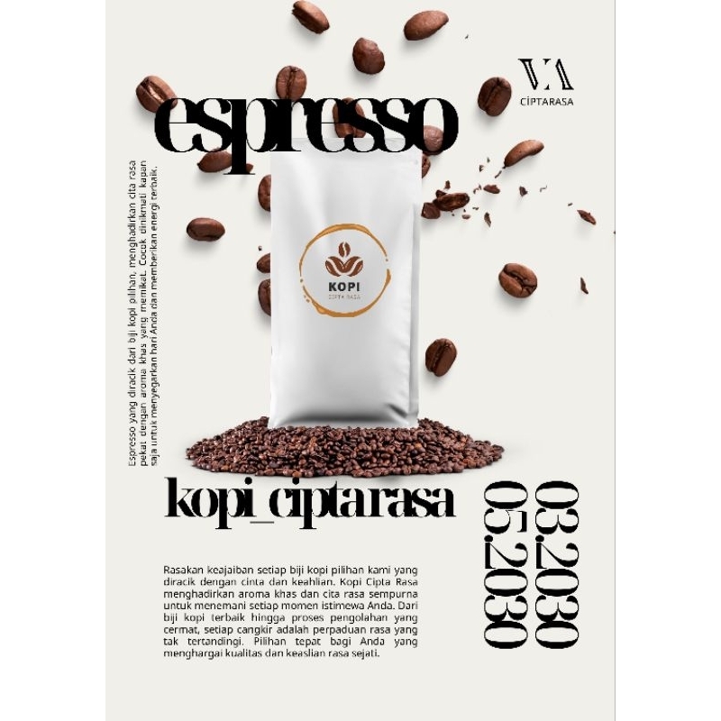 

Kopi Cipta Rasa Espresso - Biji Kopi Premium Fresh Roasting 250g