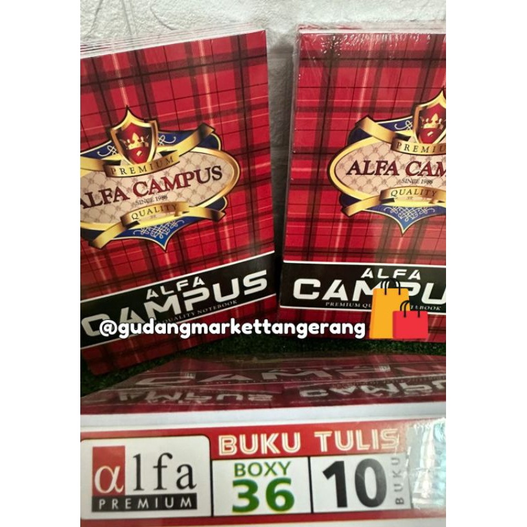 

KODE R56I BUKU TULIS ALFA CAMPUS 36 1PACK 1buku