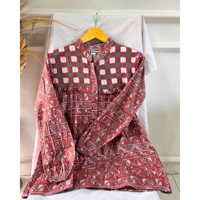 BATIK WANITA BLOUSE BATIK MODEL 2 BATIK NUSANTARA