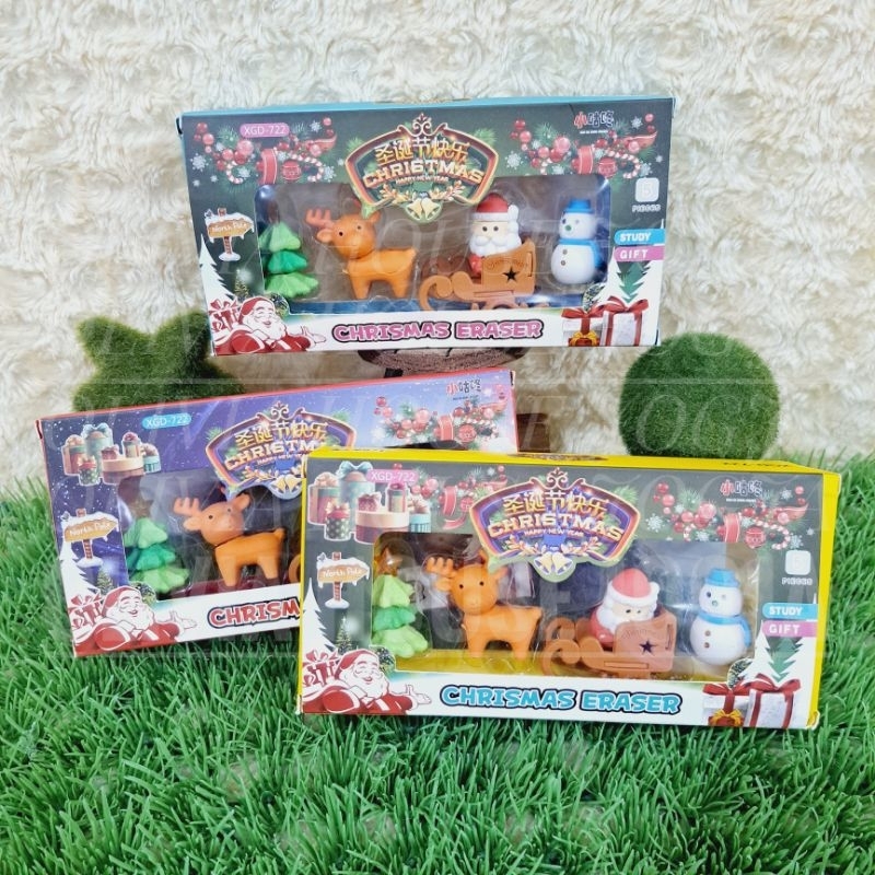 

Penghapus Natal Mix Penghapus Christmas Eraser Penghapus Xmas