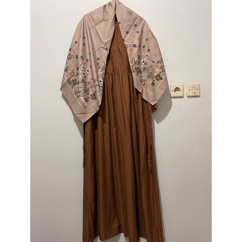 Paket Ootd Hemat 1 gamis set hijab
