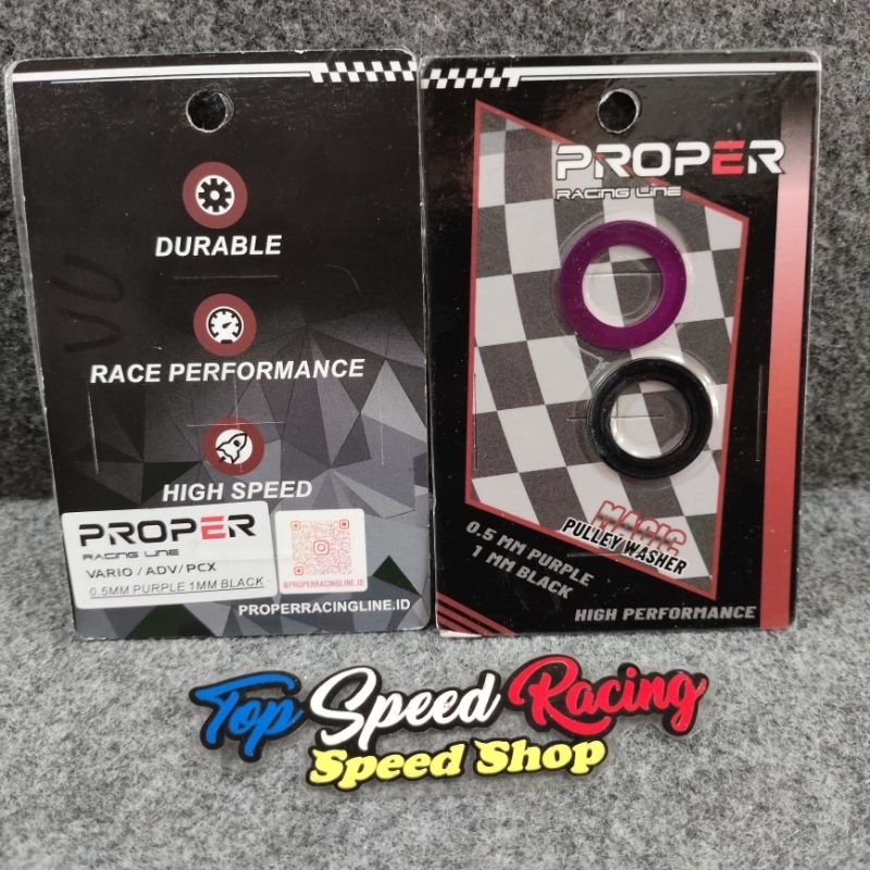 RING PULLY PROPER RING RUMAH ROLLER UKURAN TEBEL 0,5 & 1M BUAT HONDA VARIO 125 / VARIO 150 / PCX 150