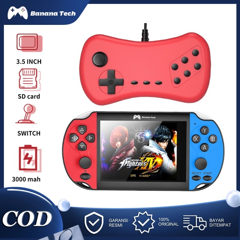 Banana Tech Gameboy Konsol Game PSP X7S Screen Besar 3.5 Inch 8G