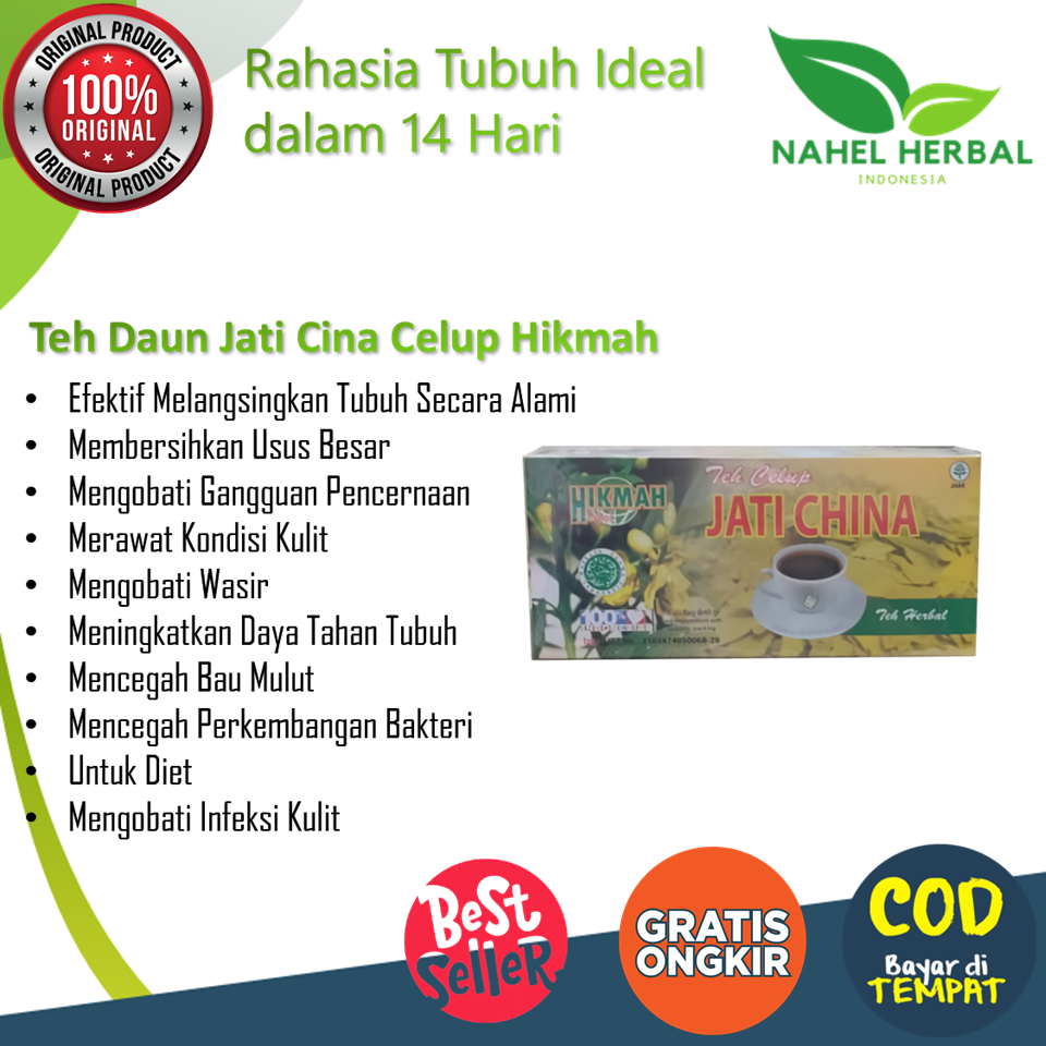 

Peluntur Lemak / Herbal Alami / Teh Herbal Jati Cina - Kemasan Teh Celup Daun Jati Cina - Teh Diet Pelangsing Badan Herbal Dan Peluntur Lemak Terampuh Detox Herbal Daun Jati Cina Alami - Teh Celup Jati Cina Himah Herbal Teh Pelangsing