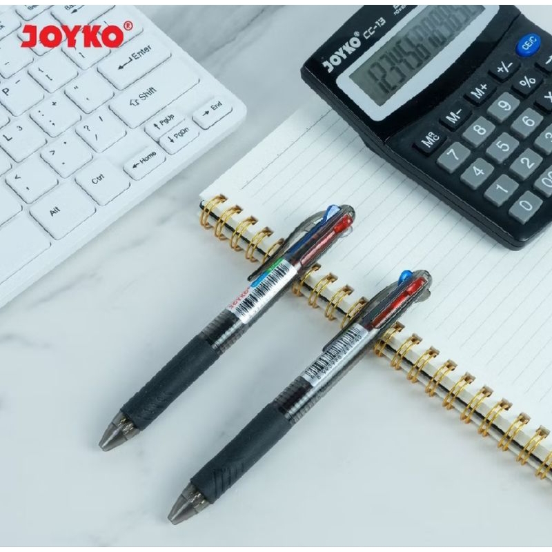 

qwe Pulpen Joyko 4 Warna BP-213 Quaco ( 1pak/12pcs )