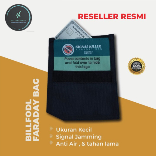 Faraday Bag Kecil (Untuk Penyimpanan Hardware Wallet dan Key Fobs)