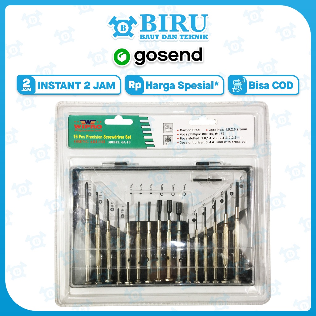 OBENG ARLOJI OBENG JAM OA 16 WIPRO