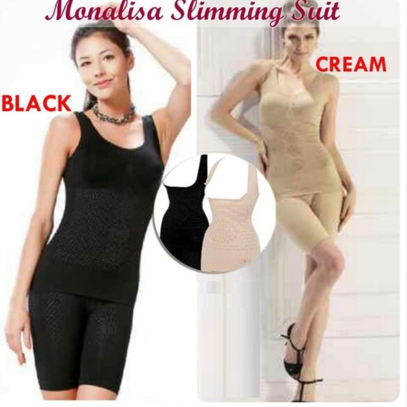 MONALISA SLIMMING SUIT WITH INFRARED BAJU KORSET PELANGSING dengan INFRARED ORIGINAL 3 IN 1 + BOX