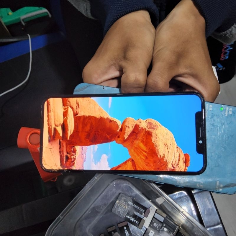 LCD IPHONE X ORIGINAL MINUS RETAK SELEBIHNYA NORMAL