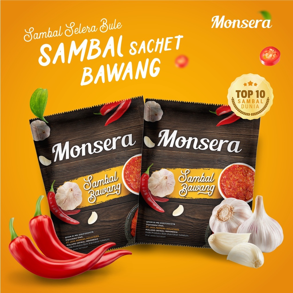 

Sambal Sambel Bawang Monsera Sachet (1 sachet)