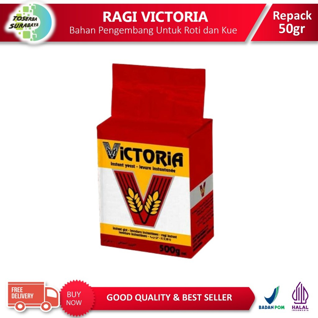 

Ragi Instant VICTORIA 50gr / INSTANT YEAST Pengembang Roti (Pengganti Fermipan)