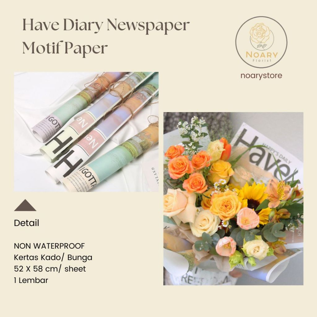 

HAVE DIARY NEWSPAPER MOTIF PAPER