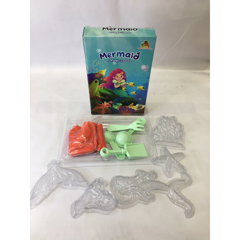 mainan pasir pasiran / mainan edukasi anak / magic sand mermaid / mainan mermaid