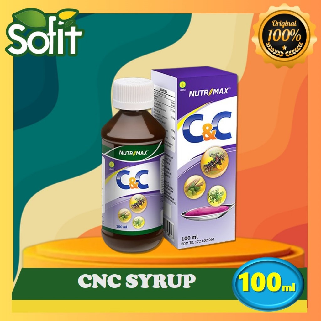 Nutrimax C & C Syrup 100ml - Vitamin Batuk & Flu - Daya Tahan Tubuh - Cnc - Pilek - Batuk - Sofit