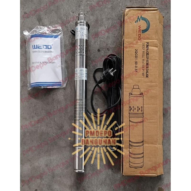 Pompa Celup Submersible WEDO 2"  (0.5 HP)