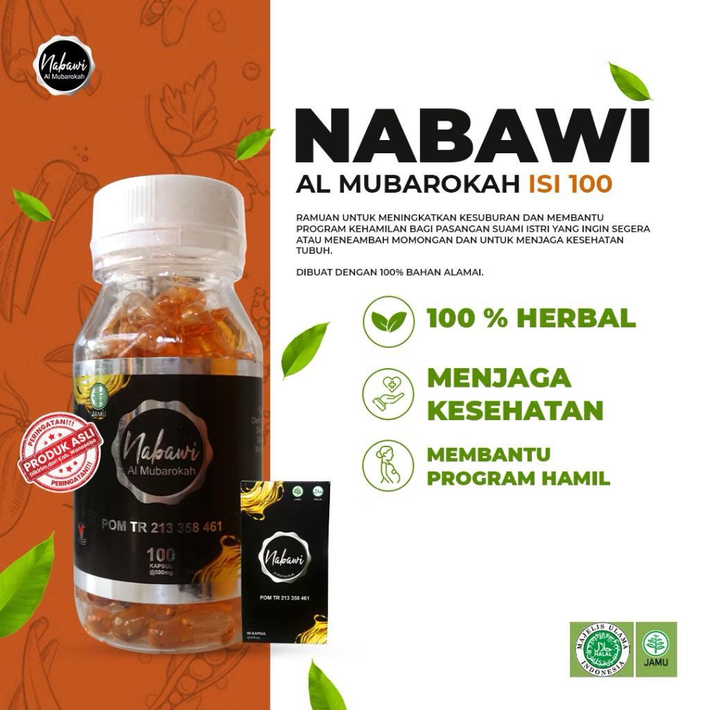 Nabawi Promil  isi 100  Suami Istri bisa untuk suami istri  Original