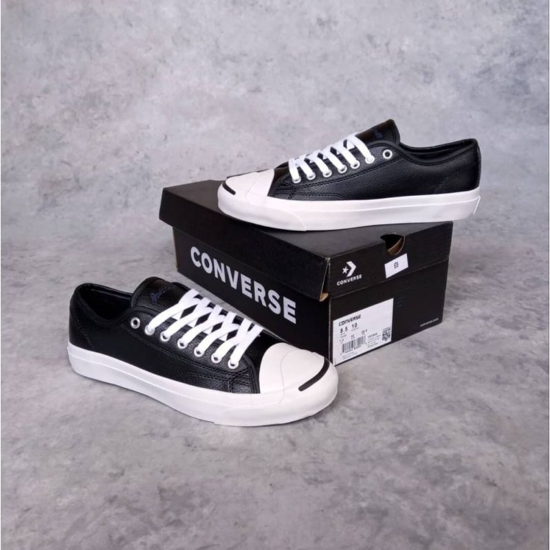 sepatu pria converse jack purcell low leather black BNIB